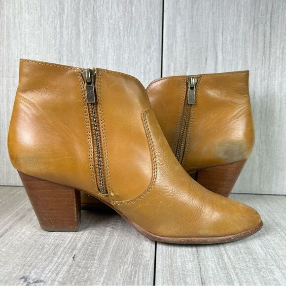 Frye Jennifer Ankle Boots Brown Leather Ankle Bootie Shootie Womens Size 8 - Picture 4 of 10